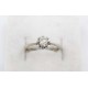 Bague ancienne or et platine diamant 0,15 ct T. 52,5